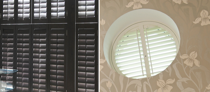 shaped round Shutters