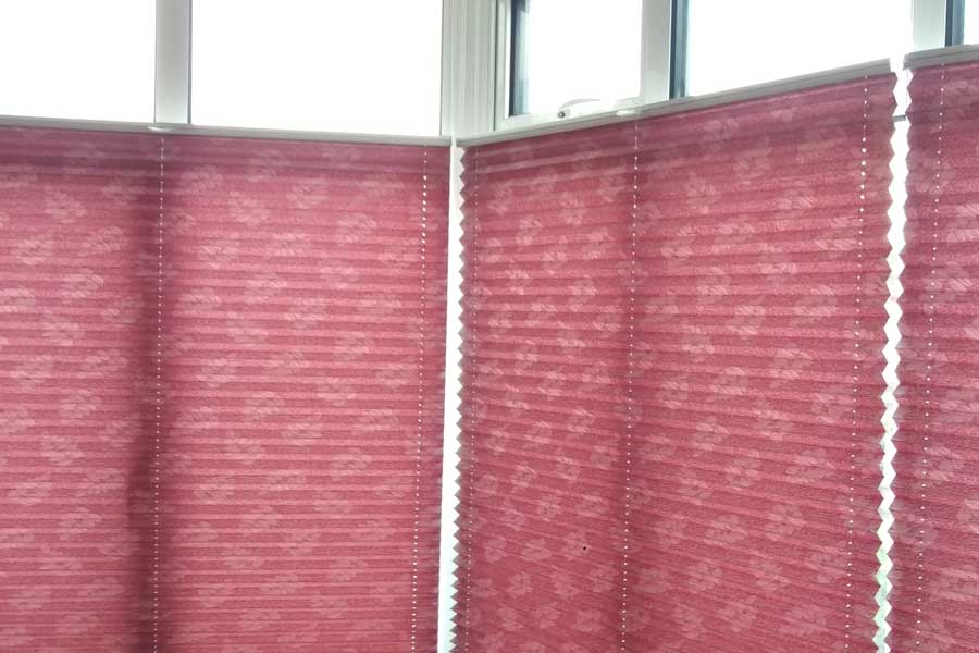 hand operated pleated blinds
