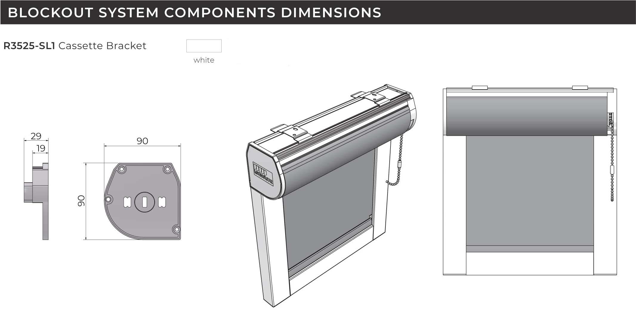 Louvolite blockout roller blinds