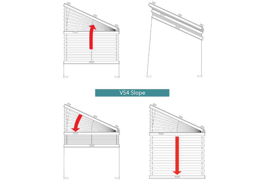 how to operate shaped cellular blinds