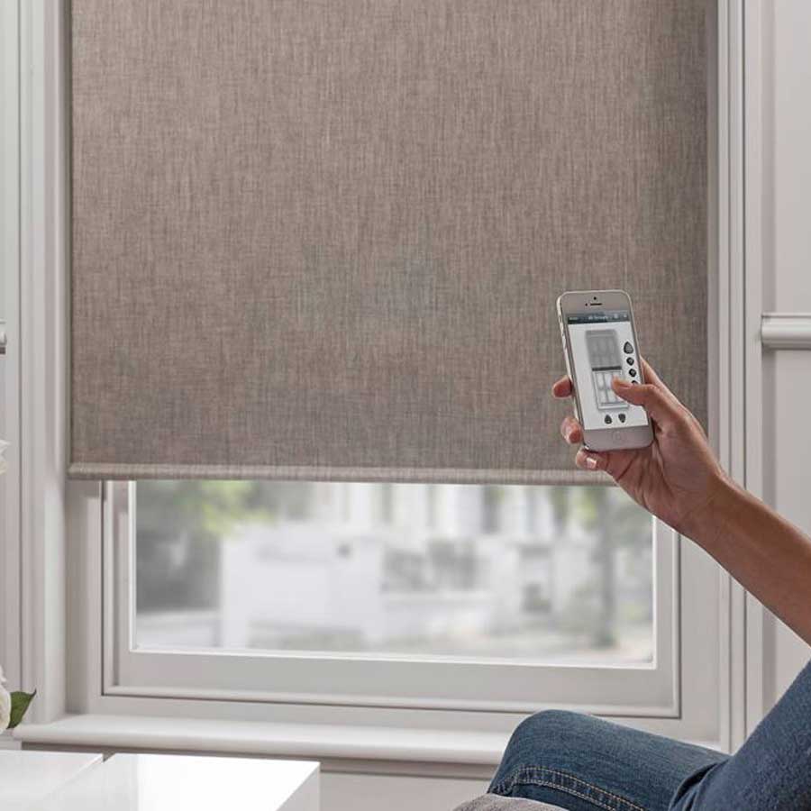 Qmotion roller blind from brite blinds